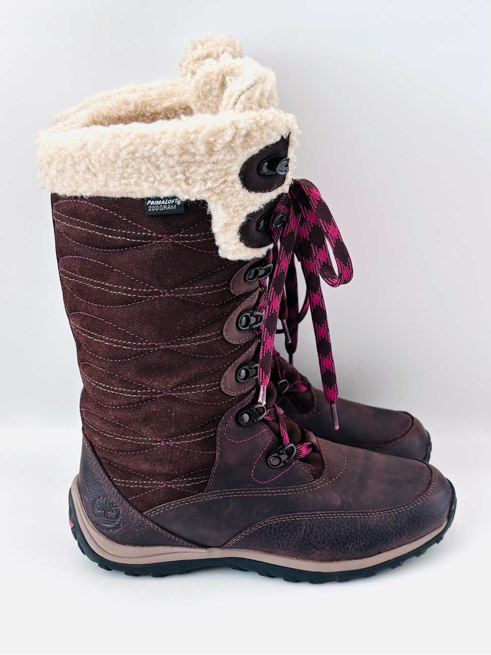 Timberland Earthkeepers Willowood Waterproof Winter Boots Brown Leather &
Suede